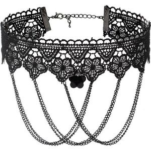 Fringe Kant Gothic Lolita Vintage Ketting  Stijl: 1555