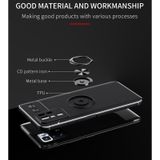 Voor Xiaomi Redmi Note 10 Pro China Metalen Ring Houder 360 Graden Roterende TPU-zaak (zwart + rood)