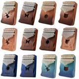 17 Tone Acacia Wood Thumb Piano Kalimba Muziekinstrumenten (bruin-rendier)