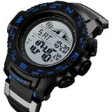 SKMEI 1380 mannen modieuze buiten 50m waterdichte digitale horloge grote Dial sport pols Watch(Blue)