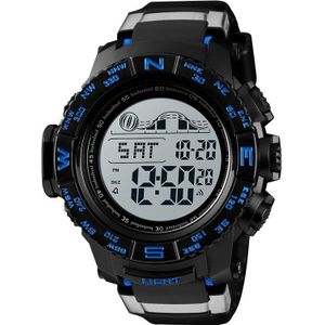 SKMEI 1380 mannen modieuze buiten 50m waterdichte digitale horloge grote Dial sport pols Watch(Blue)