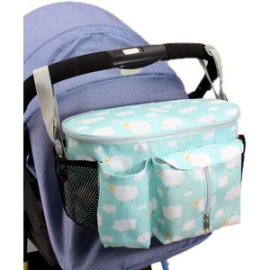 Multifunctionele kinderwagen opbergtas  kleur: groen lam + zijvak