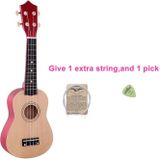 HM100 21 inch Basswood Ukulele kinderen verlichting muziekinstrument (Khaki)