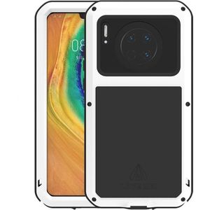 Voor Huawei Mate 30 LOVE MEI Metaal schokbestendige waterdichte stofdichte beschermhoes (wit)