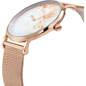 CAGARNY 6812 ronde wijzerplaat Alloy goud Case mode vrouwen kijken Quartz horloges met Stainless stalen band