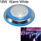 18W LED Stainless Steel Wall-mounted Pool Light Landscape Underwater Light (Warm White Light)