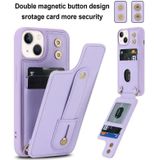 Voor iPhone 11 Pro Max polsbandje verticale flip portemonnee achterkant telefoonhoesje
