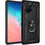 Voor Galaxy A91 / S10 Lite Shockproof TPU + PC Beschermhoes met 360 graden roterende houder (zwart)