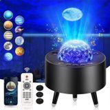 K-1080 LED Bluetooth Planetaire Projector Lamp Galaxy Starry Sky Projector Lamp (Zwart)