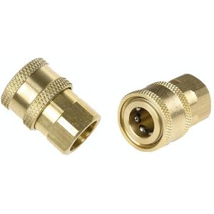 2 stks Hogedruk Water Sprinklers Live-verbinding en Snelle Plug-in-aansluitingen voor schroefdraadverbinding van Wasmachine Nozzles  Specificatie: Interne M14x1.5mm
