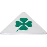 Vier Leaf Clover kruid geluk symbool aluminium slanke driehoek Badge embleem Sticker Styling auto Dashboard decoratie Labeling