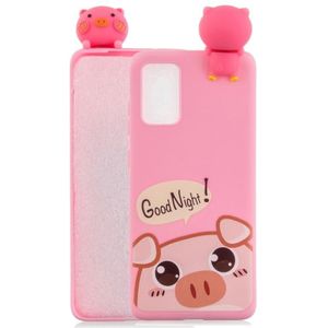 Voor Samsung Galaxy A73 5G Schokbestendig Cartoon TPU-telefooncase (schattig varken)