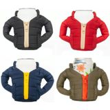 2 PCS Beer Can Down Jacket Warmth Cup Holder(Blue)