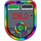 F6 Auto FM-zender Kleurrijke ademhaling Sfeer Lamp MP3-speler oplader