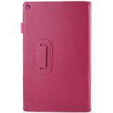 Sony Xperia Z2 10.1 Tablet horizontaal Litchi structuur PU leren Flip Hoesje met houder (hard roze)