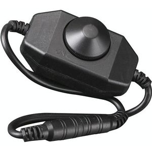 Knop Controller Dimmer voor Single Color LED Strip Light (Zwart)