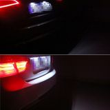 2 PC's licentie plaat licht met 18 SMD-3528 lampen voor BMW E53 (X 5)  2W 120LM  6000K  DC12V (wit licht)
