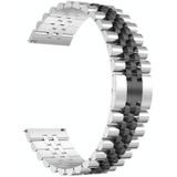 Voor Huawei Horloge 3/3 Pro Five Beads Steel vervangende band horlogeband (zilver zwart)