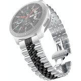 Voor Huawei Horloge 3/3 Pro Five Beads Steel vervangende band horlogeband (zilver zwart)