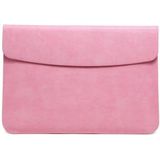 Horizontal Litchi Texture Laptop Bag Liner Bag For MacBook  11 Inch A1370 / 1465(Liner Bag Pink)