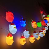 1 5 m Santa Claus LED Holiday String licht  10 LEDs 2 x AA batterijen Box aangedreven warme Fairy decoratieve Lamp voor Kerstmis  partij  Bedroom(Colorful Light)