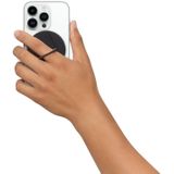 Magnetische Vinger Ring Houder Voor MagSafe Telefoon MacBook Camera Mount Stand (Zwart)
