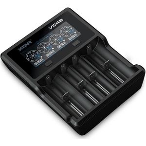XTAR 4-Slot Bright Flashlight Lithium Battery Charger  Model: VC4S