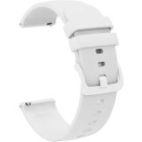 Voor Garmin Vivoactive3 Muziek 20mm Effen Kleur Zachte Siliconen Horlogeband (Wit)