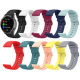 Voor Garmin Vivoactive3 Muziek 20mm Effen Kleur Zachte Siliconen Horlogeband (Wit)