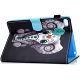 Geschilderd patroon TPU horizontale flip lederen beschermhoes voor iPad mini / mini 2 / mini 3 / mini 4 (Rose Elephant)