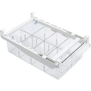 Transparante hang- & uitschuist koelkast Voor groenten & fruit voor groenten en fruit met aparte classificatiebox  specificatie: 8 roosters