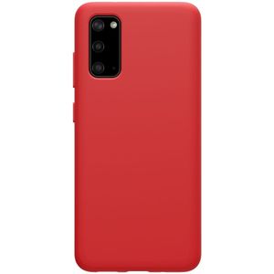 Voor Galaxy S20 / Galaxy S20 5G NILLKIN Feeling Series Liquid Siliconen Anti-fall Mobile Phone Protective Case(Red)