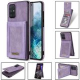 Voor Samsung Galaxy A71 4G N. Bekus Verticale Flip Card Slot RFID Telefoon Case (Paars)