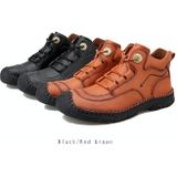 AC007 Herfst en Winter Mannen Martin Laarzen Lederen High-Top Outdoor Warme Schoenen  Grootte: 39 (Bruin)