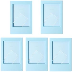 5PCS CAIUL 3 inch foto verticaal frame voor mini (helder hemelsblauw)