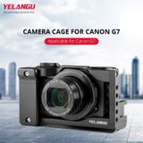 YELANGU C13 YLG0713A Video Camera Cage Stabilisator voor Canon Powershot G7X Mark III / G7X3 (Zwart)