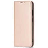 Voor Samsung Galaxy S20 FE 5G / S20 Fan Edition / S20 Lite Sterk Magnetisme Liquid Feel Horizontale Flip Lederen case met Holder & Card Slots & Wallet (Rose Gold)
