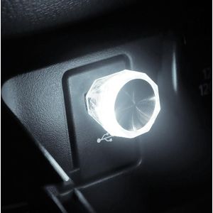 Auto Diamond Model USB Omgevingslicht Gratis Plug & Play LED Decoratieve Verlichting (Wit Licht)