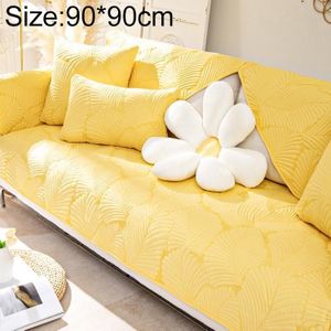Vier seizoenen universele eenvoudige moderne antislip volledige dekking sofa cover  grootte: 90x90cm (banana leaf geel)