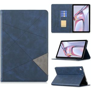 Voor Samsung Galaxy Tab A7 10.4  Rhombus Texture Horizontale Flip Magnetische Lederen Case met Houder & Card Slots (Donkerblauw)
