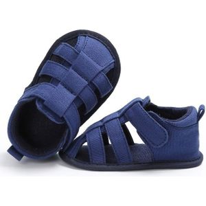 Baby Soft Bottom Canvas Peuter schoenen ademende sandalen  grootte: 11cm (Blauw)