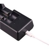 TOMO V6-2 USB Smart Battery Charger met indicatielampje voor 18650 / 18500 / 17650 / 16340 / 14500 / 10500 Li-ion accu / AA / AAA-batterij