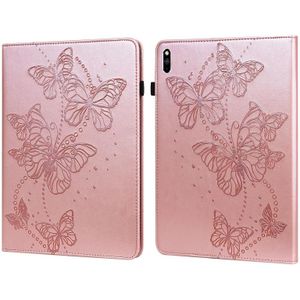 Voor Huawei MatePad Pro 10.8 2021/2018 Relif Butterfly Pattern Horizontal Flip Leather Tablet Case (Pink)