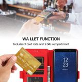 Voor Samsung Galaxy S8 Plus Retro Magnetic Closing Clasp Horizontale Flip Lederen case met Holder & Card Slots & Photo Frame & Wallet(Red)