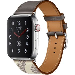 Voor Apple Watch 3 / 2 / 1 Generatie 42mm Universal Silk Screen Psingle-ring Watchband (Grijs)