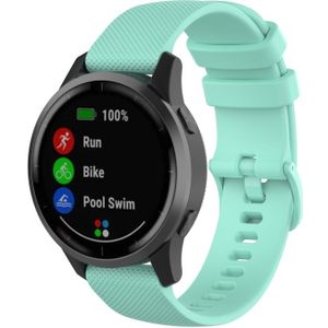 22mm voor Huawei Watch GT2e GT2 46mm Siliconen band (Teal Green)