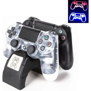 Voor PlayStation 4/PS4 Pro/PS4 slim draadloze controller LED-indicator oplader dubbele handvat Dual USB Charging Dock station standaard