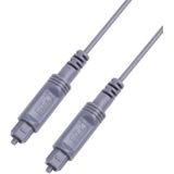 8m EMK OD2.2mm Digital Audio Glasvezel Kabel Plastic Speaker Balance Cable (Zilvergrijs)