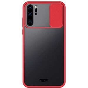 Voor Huawei P30 Pro MOFI Xing Dun Series PC + TPU Anti-peep Waterproof and Anti-drop All-inclusive Protective Shell  Translucent Frosted(Red)