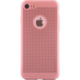 Voor iPhone 8 & 7 lichtgewicht ademend volledige PC Shockproof beschermende back cover Case (roze)